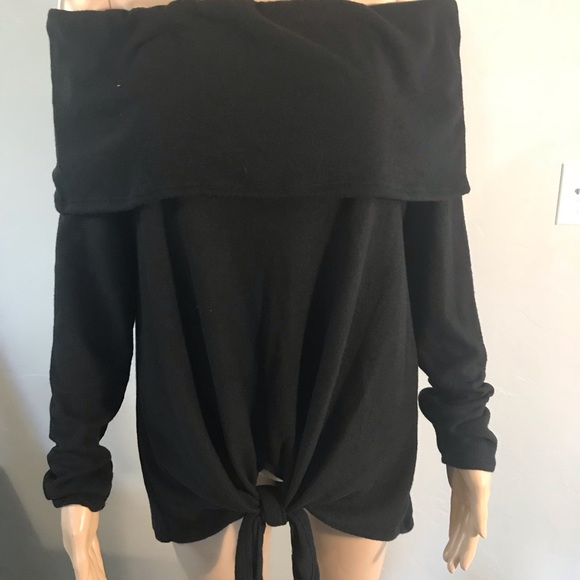 NEW SEXY black off the shoulder long loose fitting - Picture 5 of 6